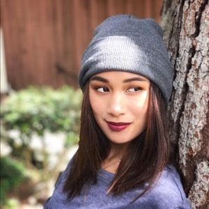 Classic Gray Knitted Beanie Men Women Stretch Fit